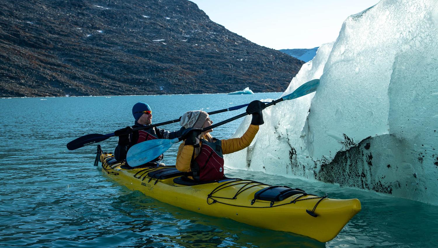 Brevandring & kajakkpadling, Austdalsbreen