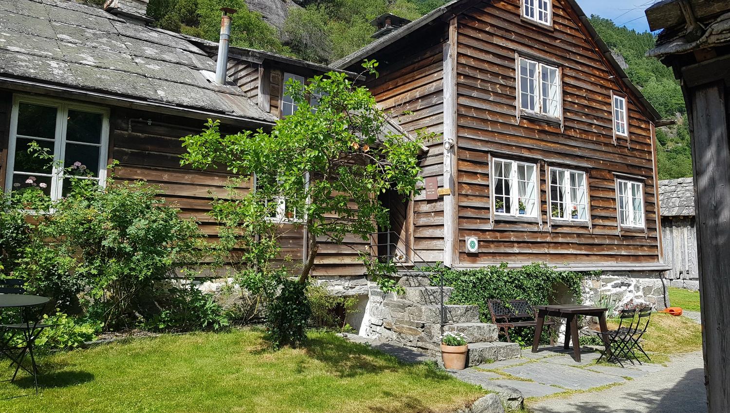 Kafe i gamalt hus