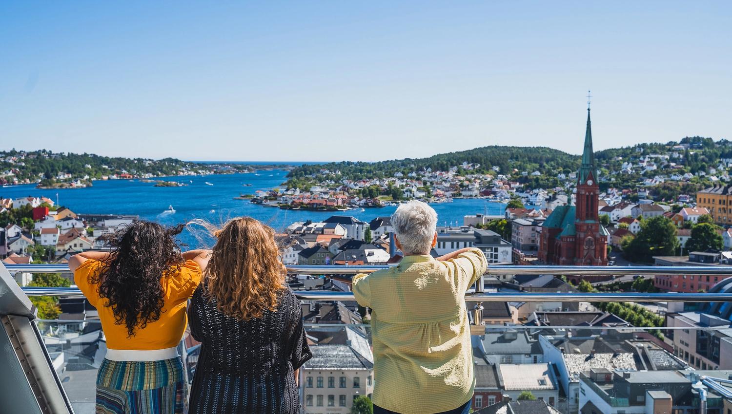 Utsikt fra glassheisen