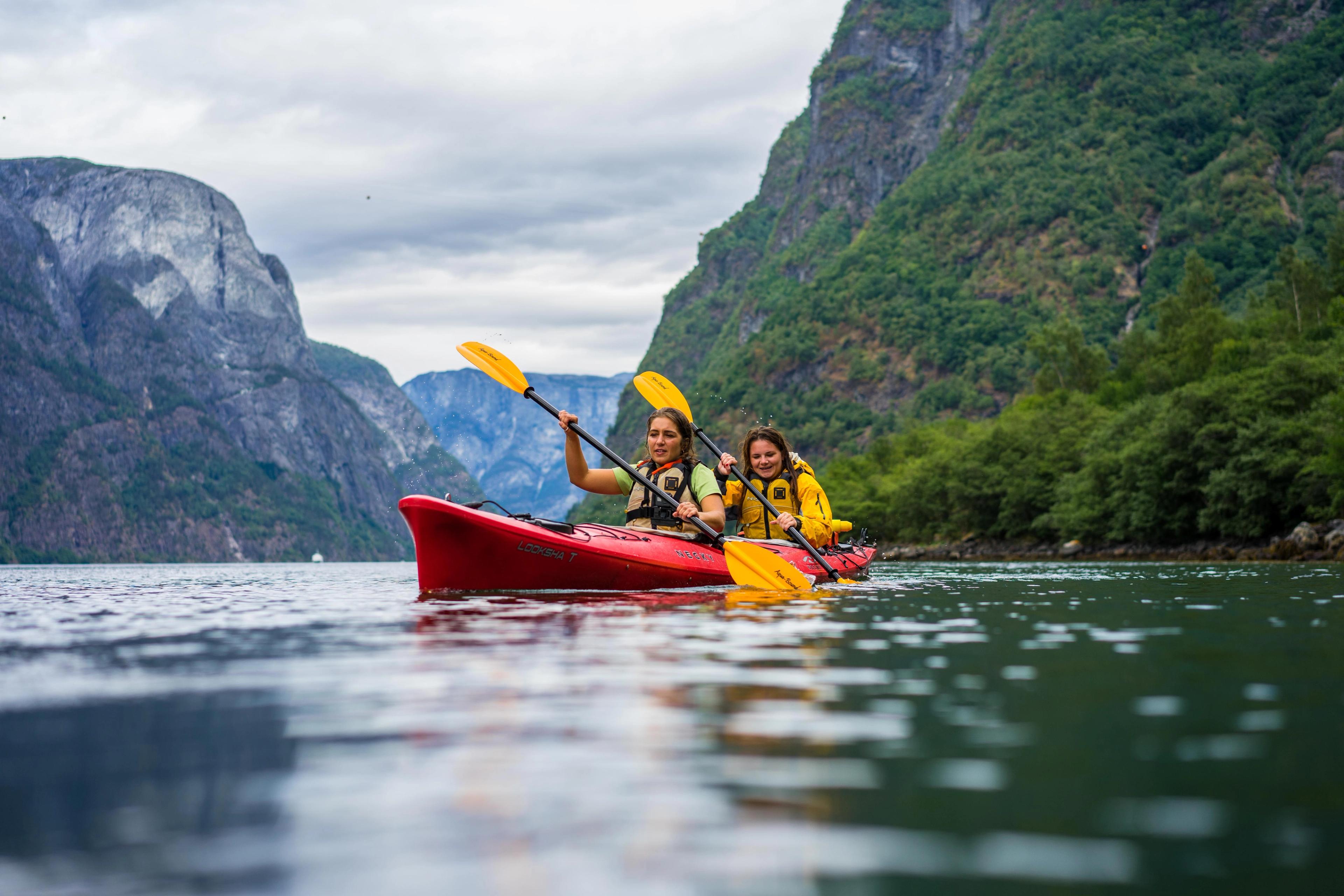 Utleige av kajakk, Flåm