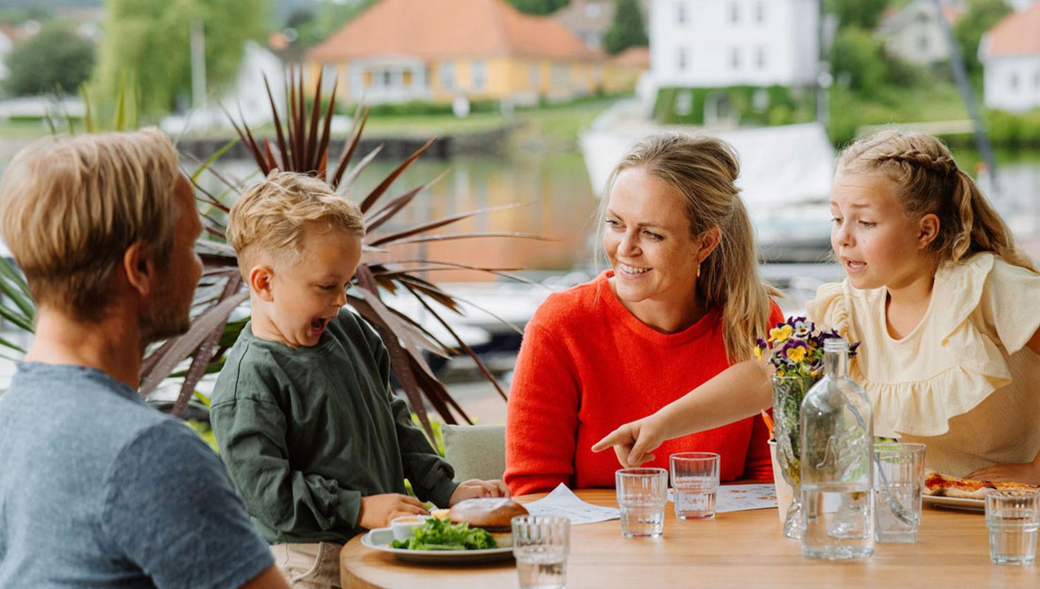 familie på Jonas B Gundersen i Porsgrunn