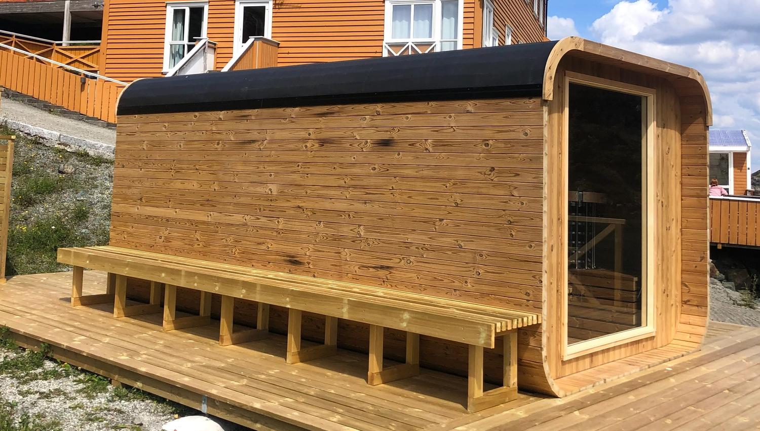 Sauna på Røvær Kulturhotell
