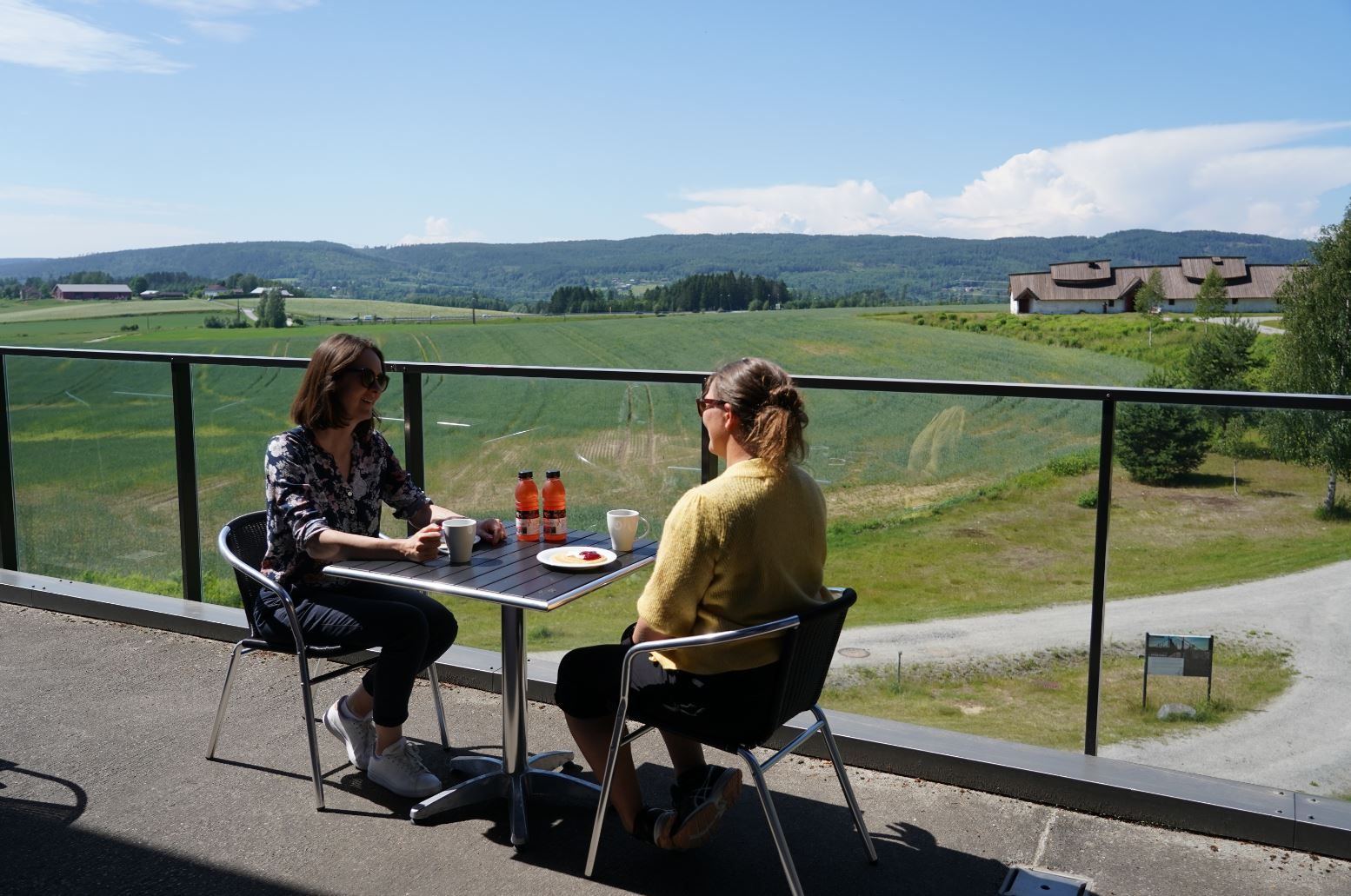 Veien Kulturminnepark, utekafé, Hønefoss.