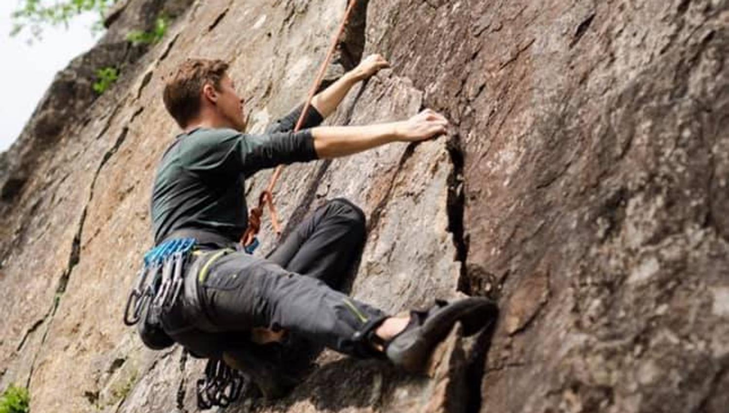 Climbing in Ål in Hallingdal