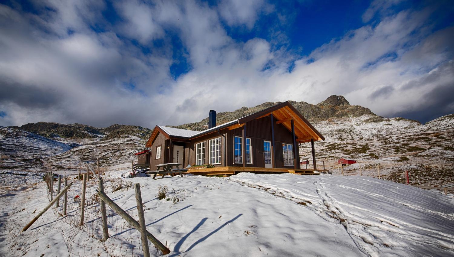 En av de flotte utleiehyttene til Beitostølen Booking Service, med flott beliggenhet på fjellet.
