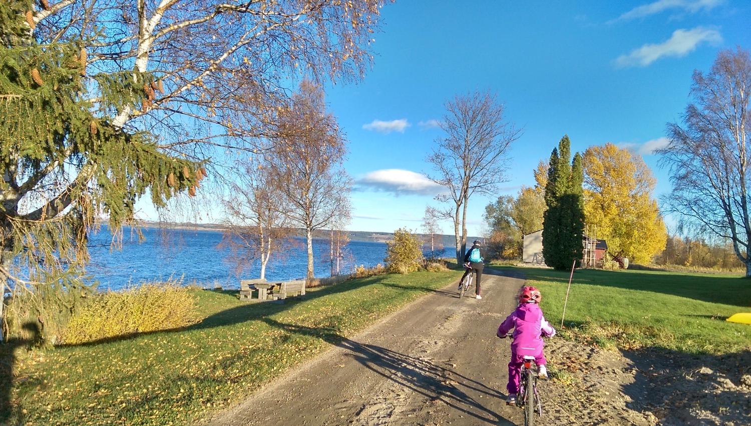 Cycle path at Evjua Strandpark