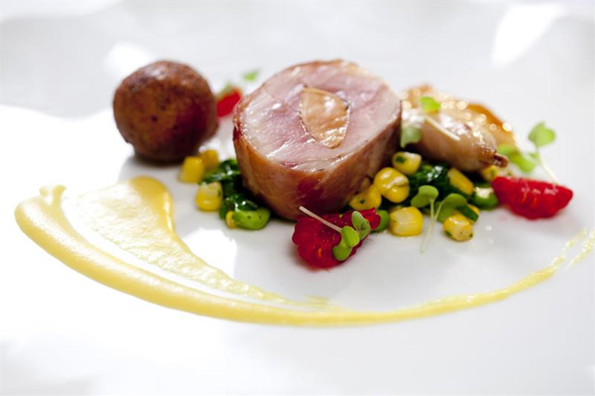 Detaljbilde av matrett.