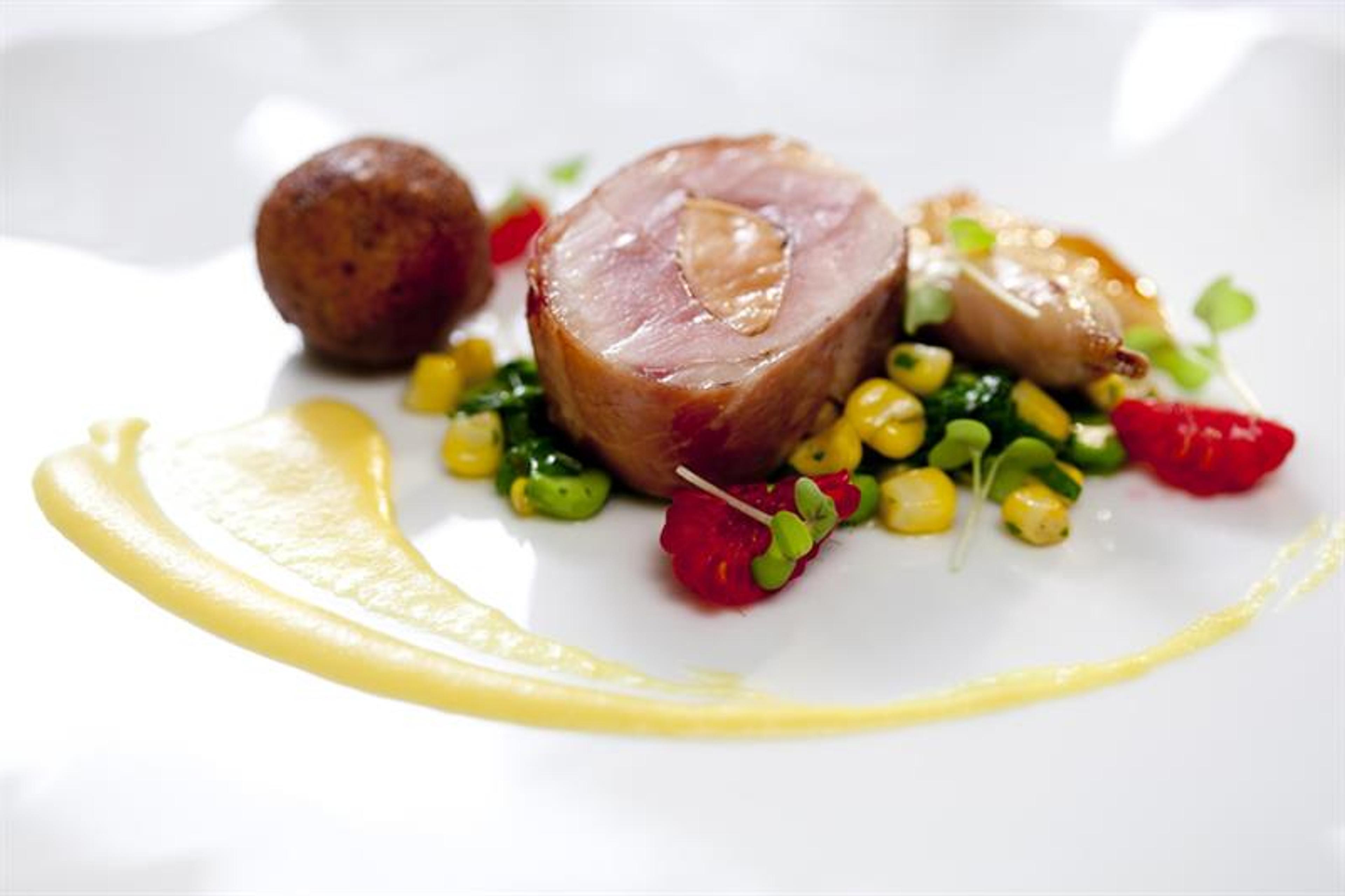 Detaljbilde av matrett.