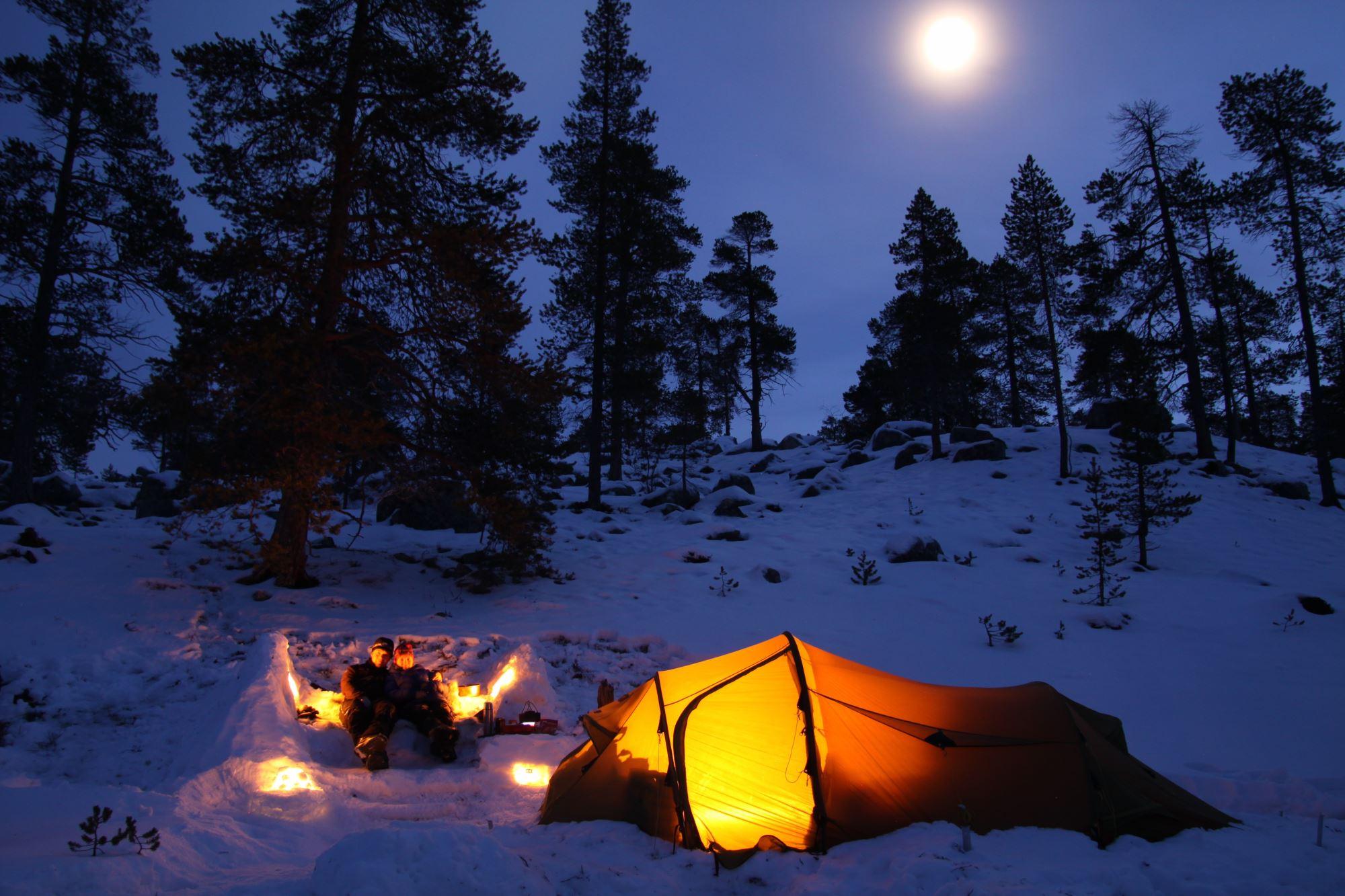 Tenting under the full moon :)