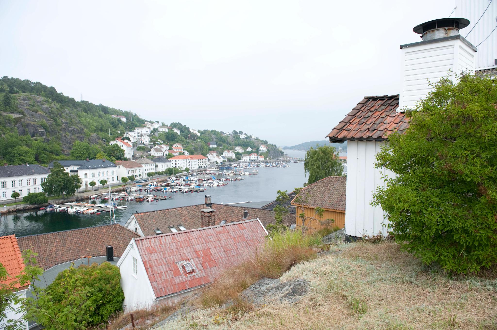 Risør branntårnet panoramisk utsikt