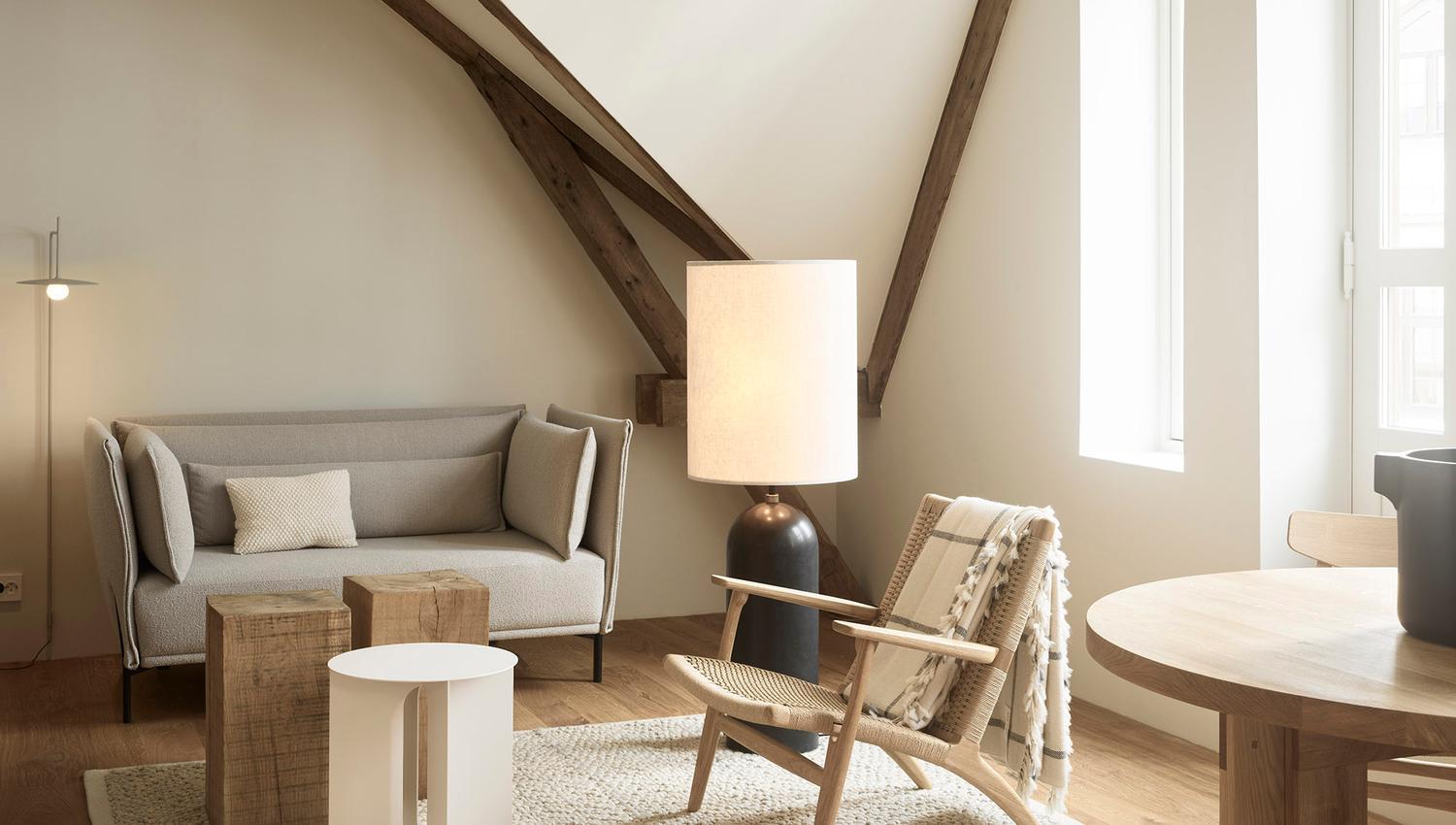 Sittegruppe på rommet hos Hotel 1904