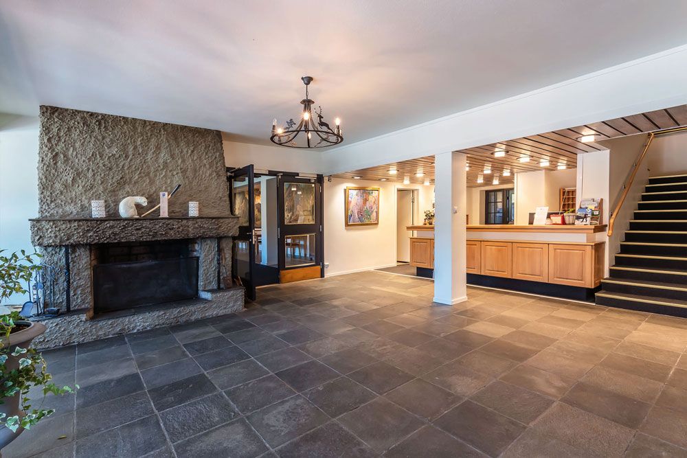 lobby på Morgedal Hotell