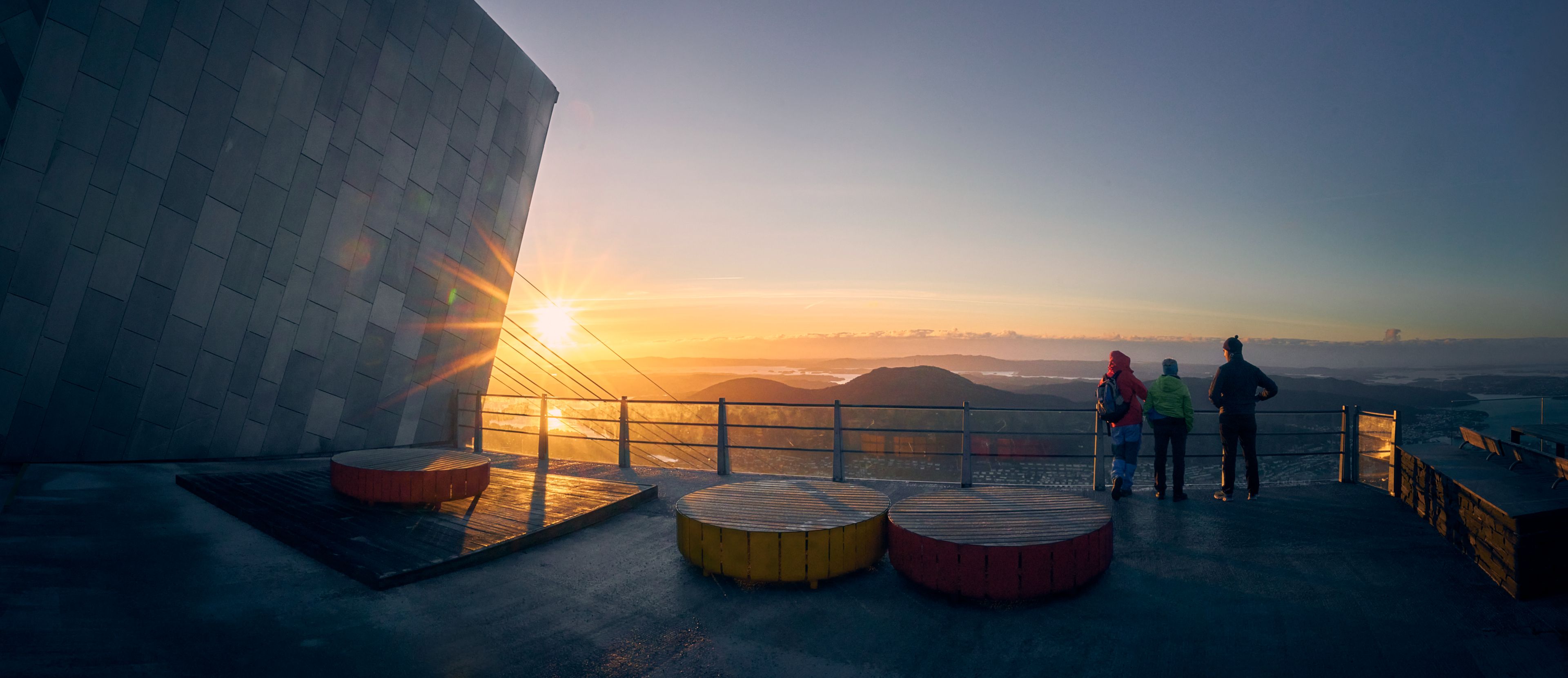 Ulriken i solnedgang