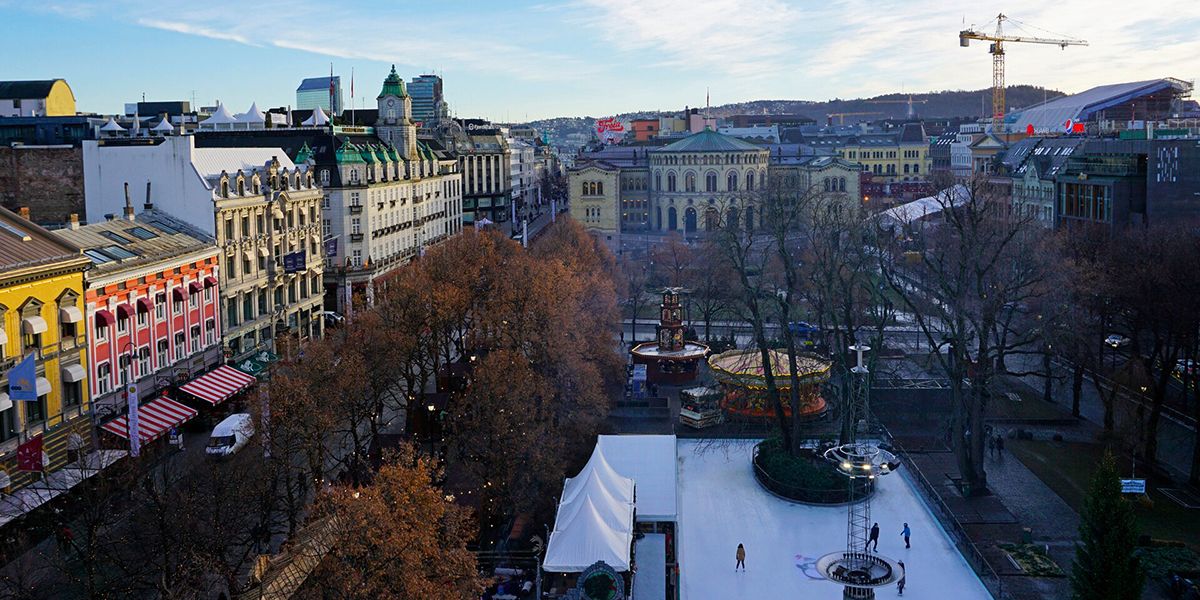 Utsikt mot Spikersuppa og Karl Johan