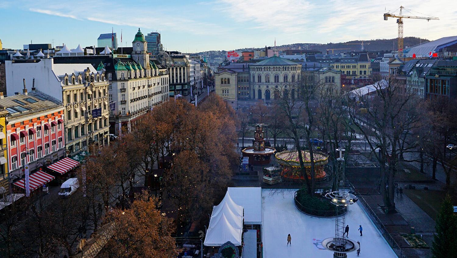 Utsikt mot Spikersuppa og Karl Johan
