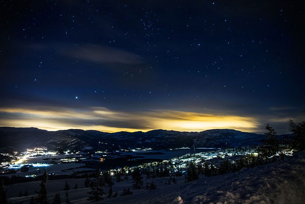Vrådal på en vinternatt