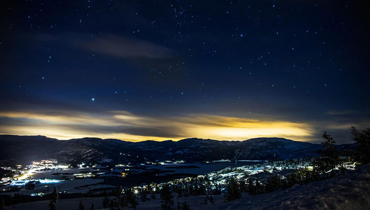 Vrådal på en vinternatt