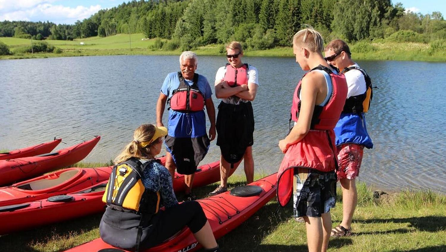 Kayaking with Tine Raisbæk in Vestfold and Telemark