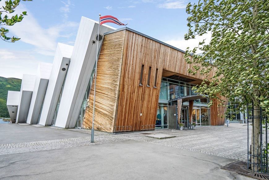 The outside of Polaria in Tromsø