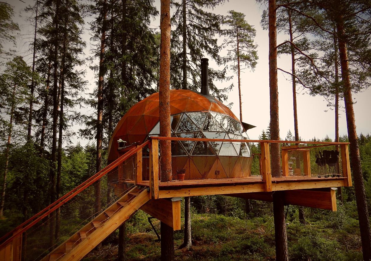 view to the cabin