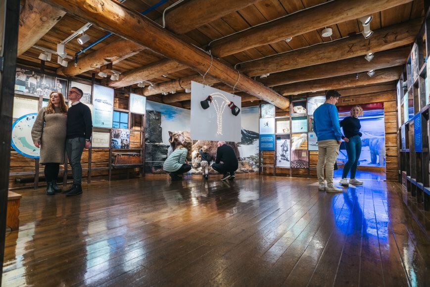 Innsiden på Polarmuseet i Tromsø