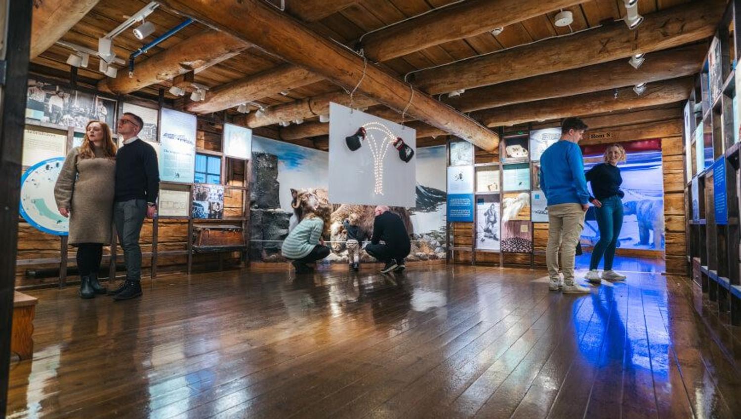 Innsiden på Polarmuseet i Tromsø