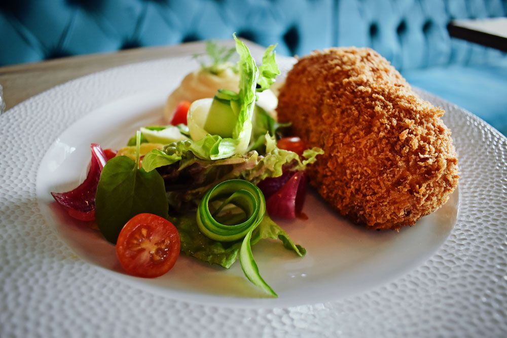 French-inspired dishes are served at Merci Restaurant in Porsgrunn 