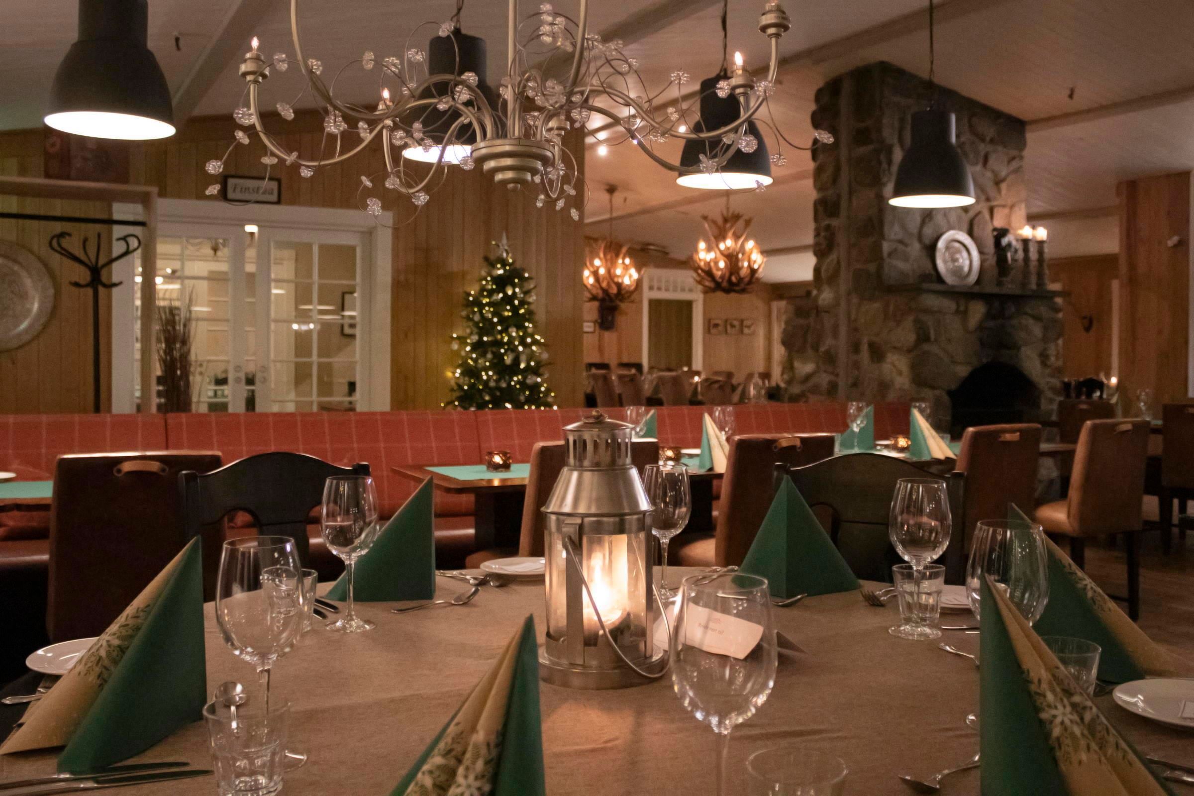 A table set for a dinner party.