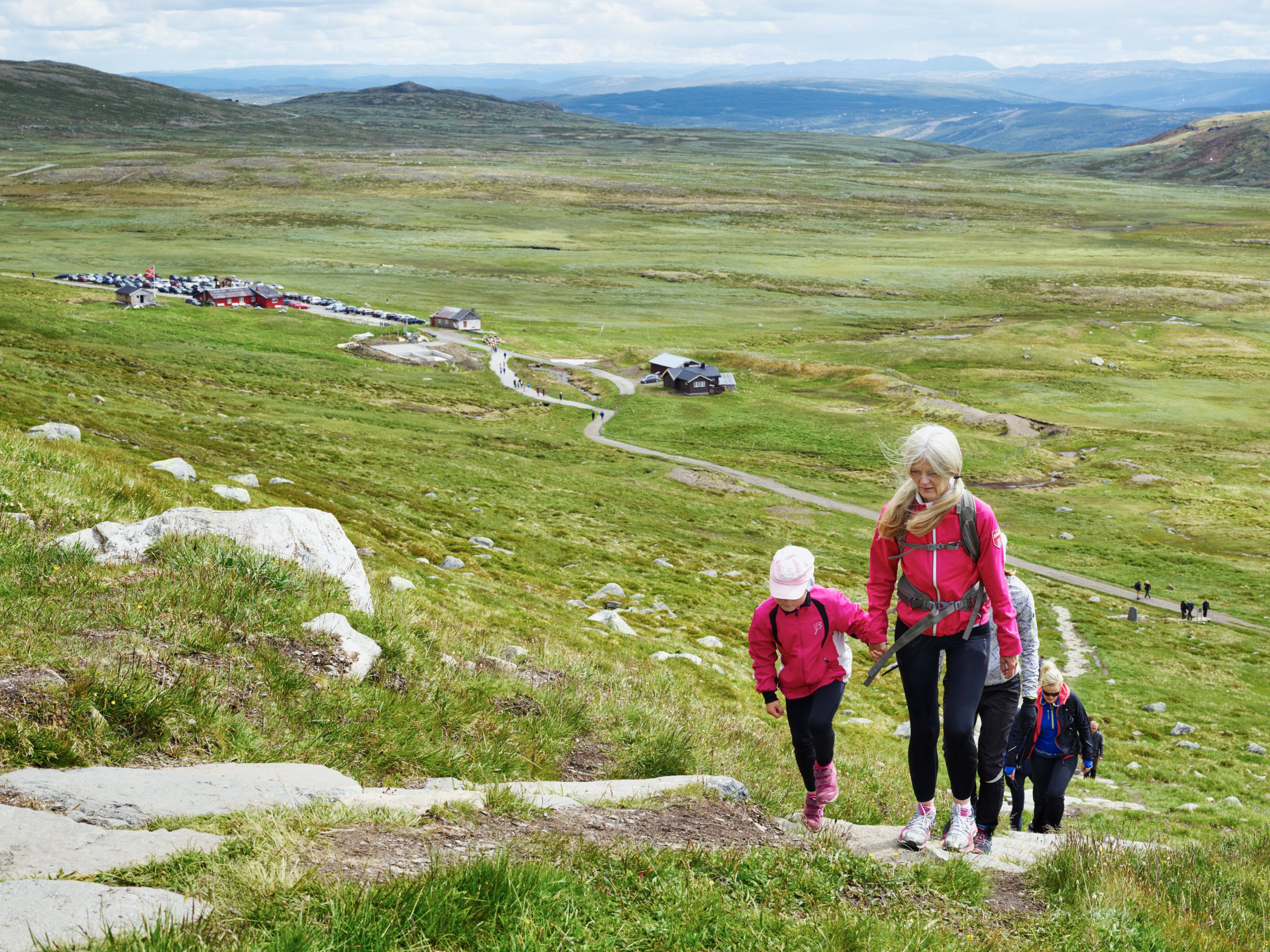 Hiking the Prestholt stairs with children
