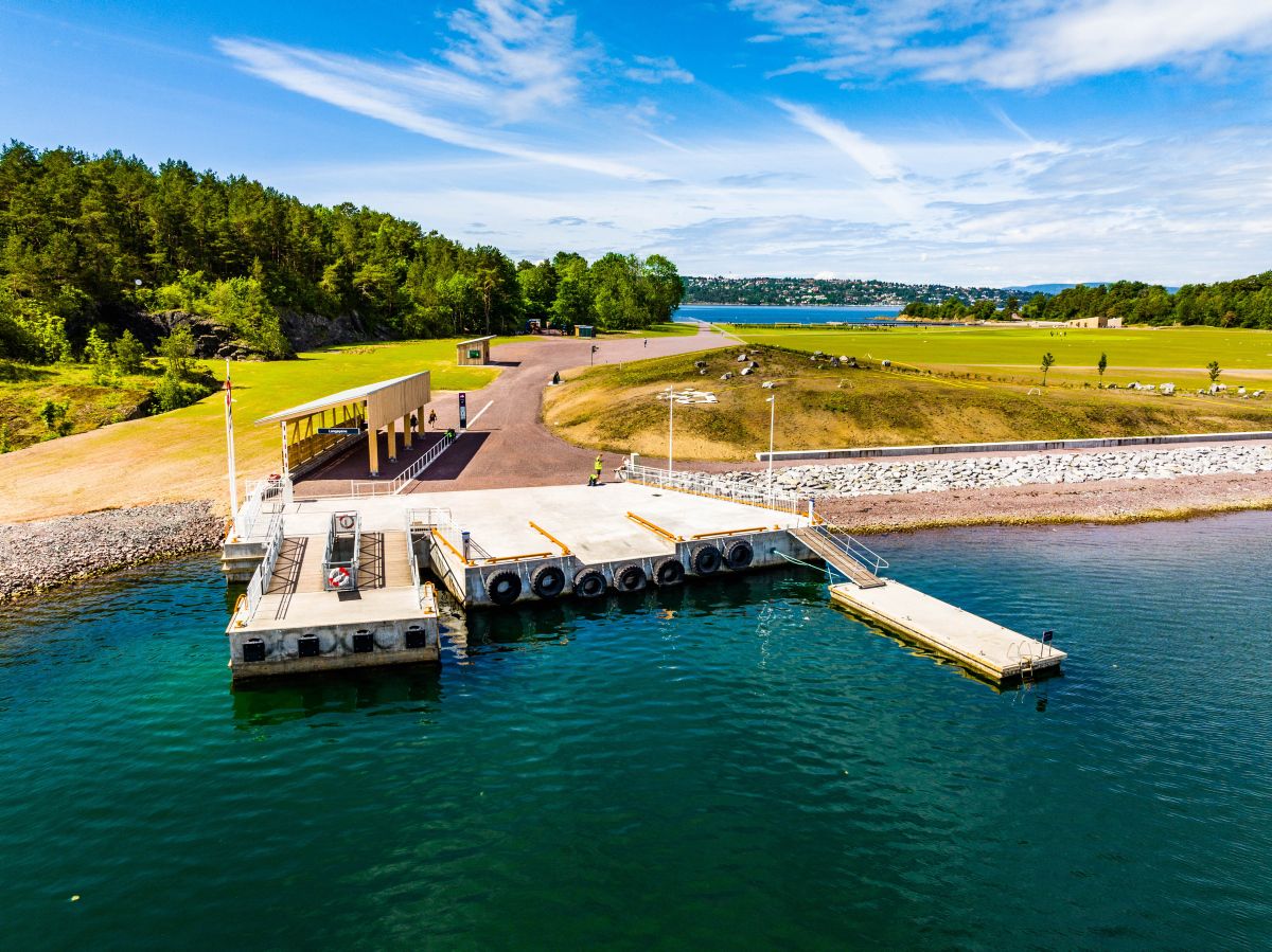 båtkaia på Langøyene
