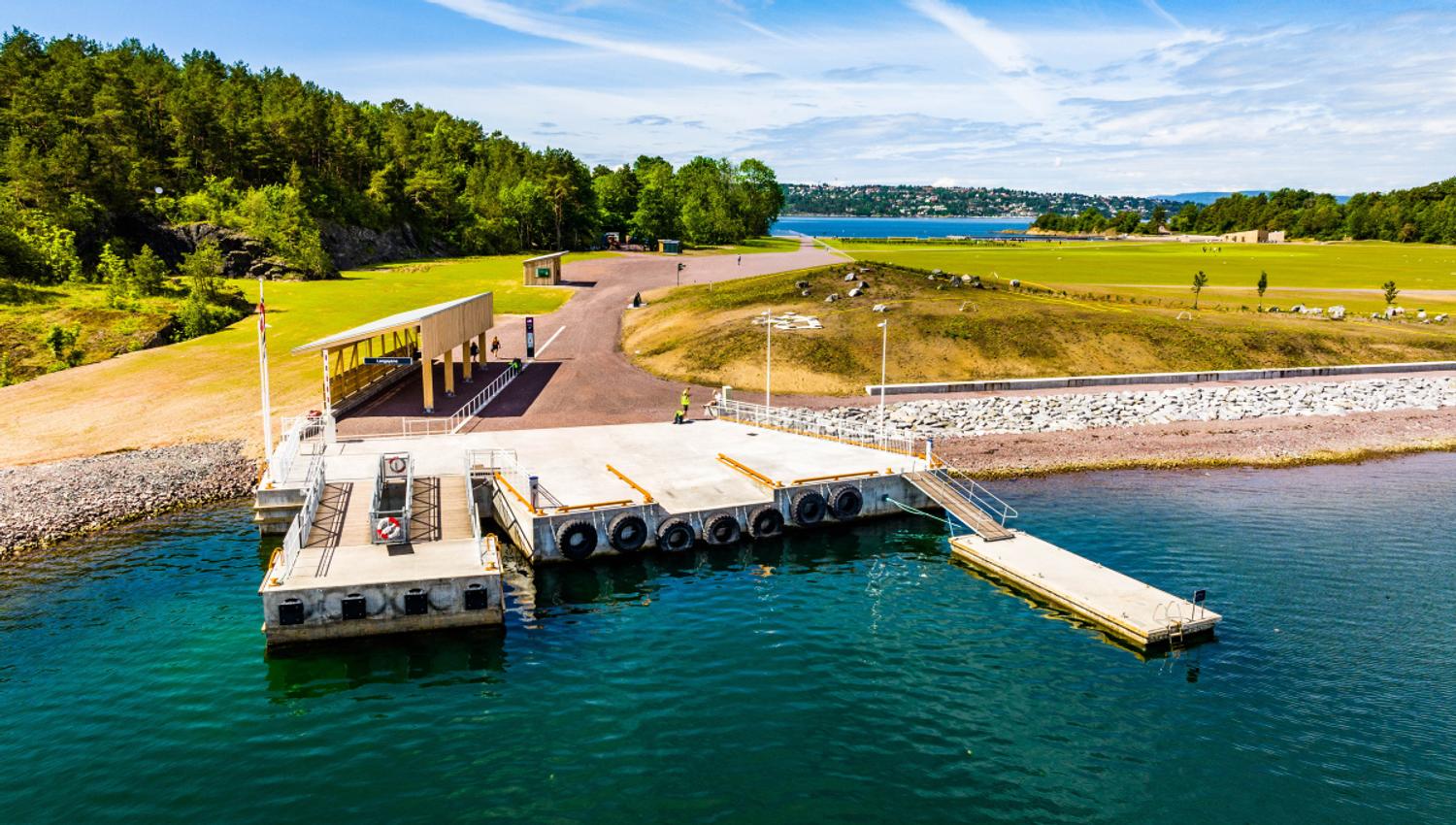 båtkaia på Langøyene