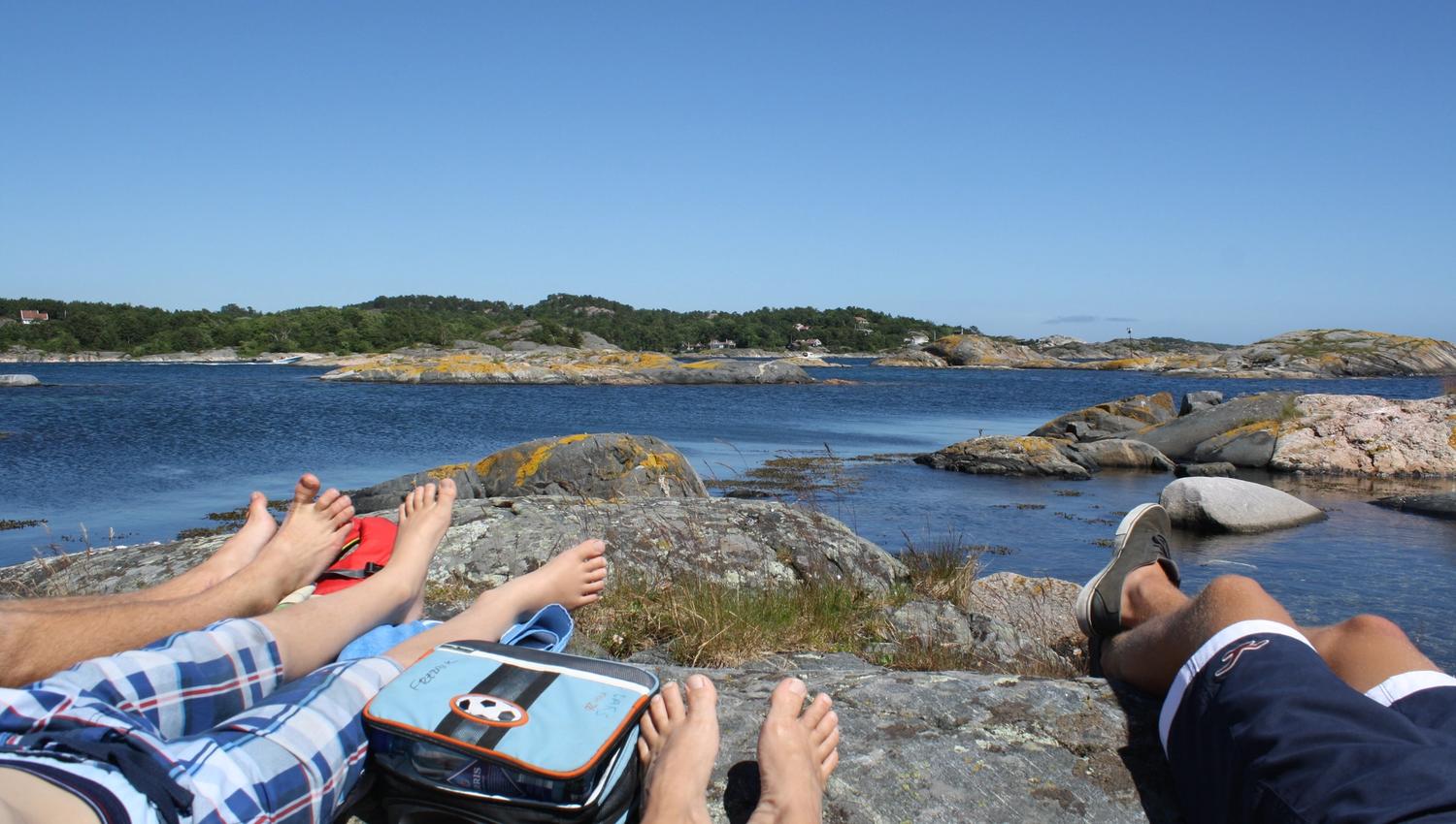 Kosetur på en holme