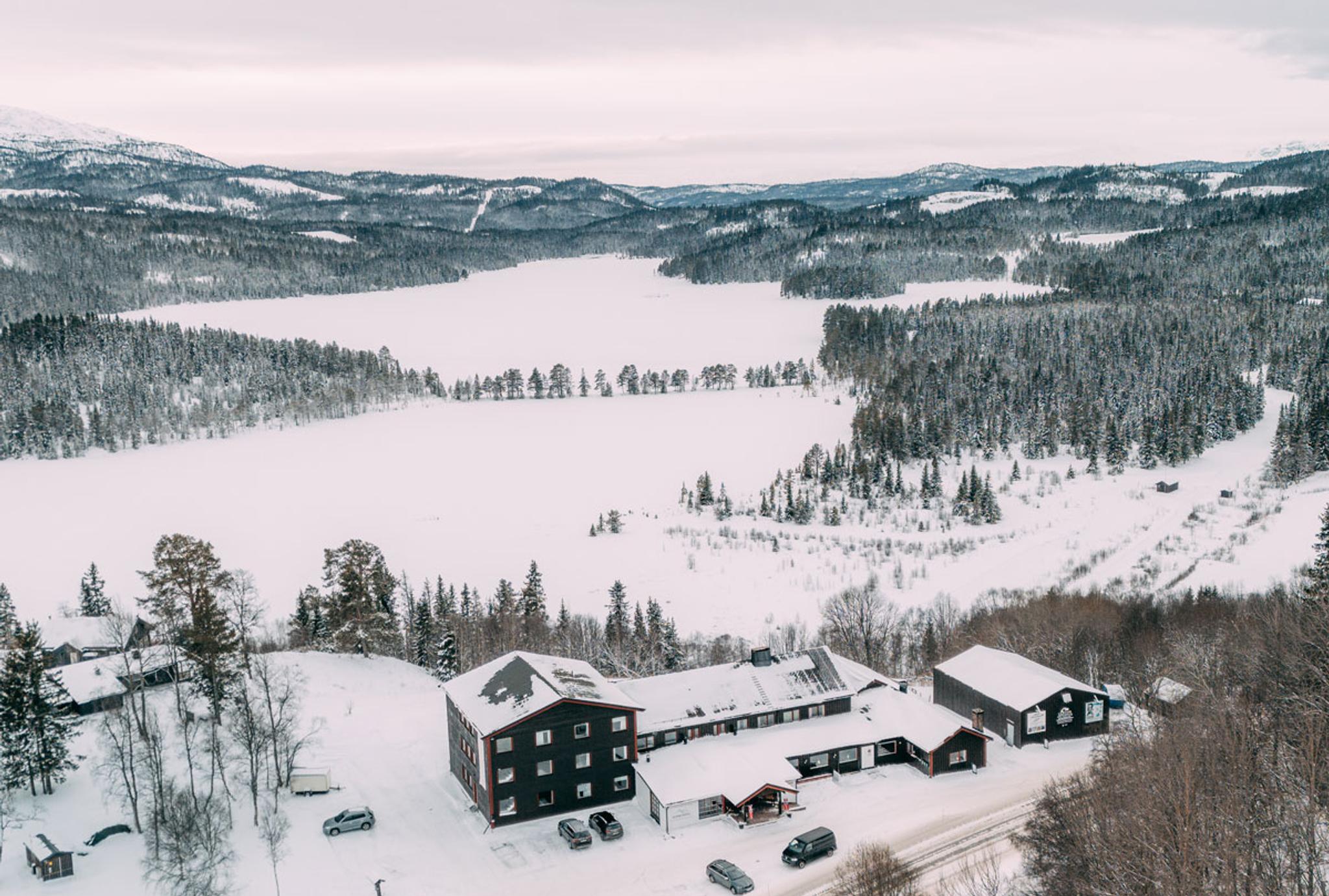 Austbø Hotel in winter