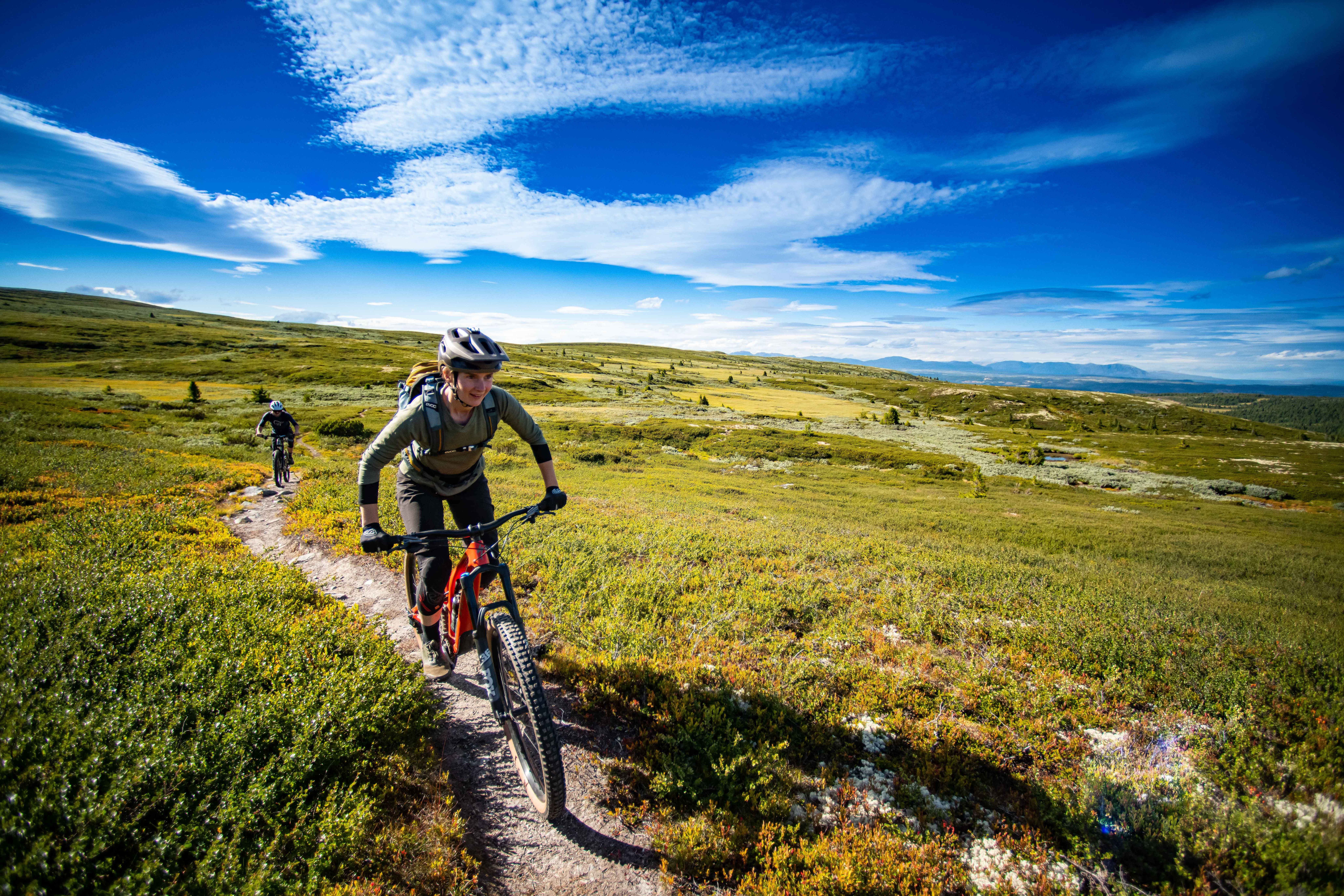 MTB riding in Nesbyen, Hallingdal