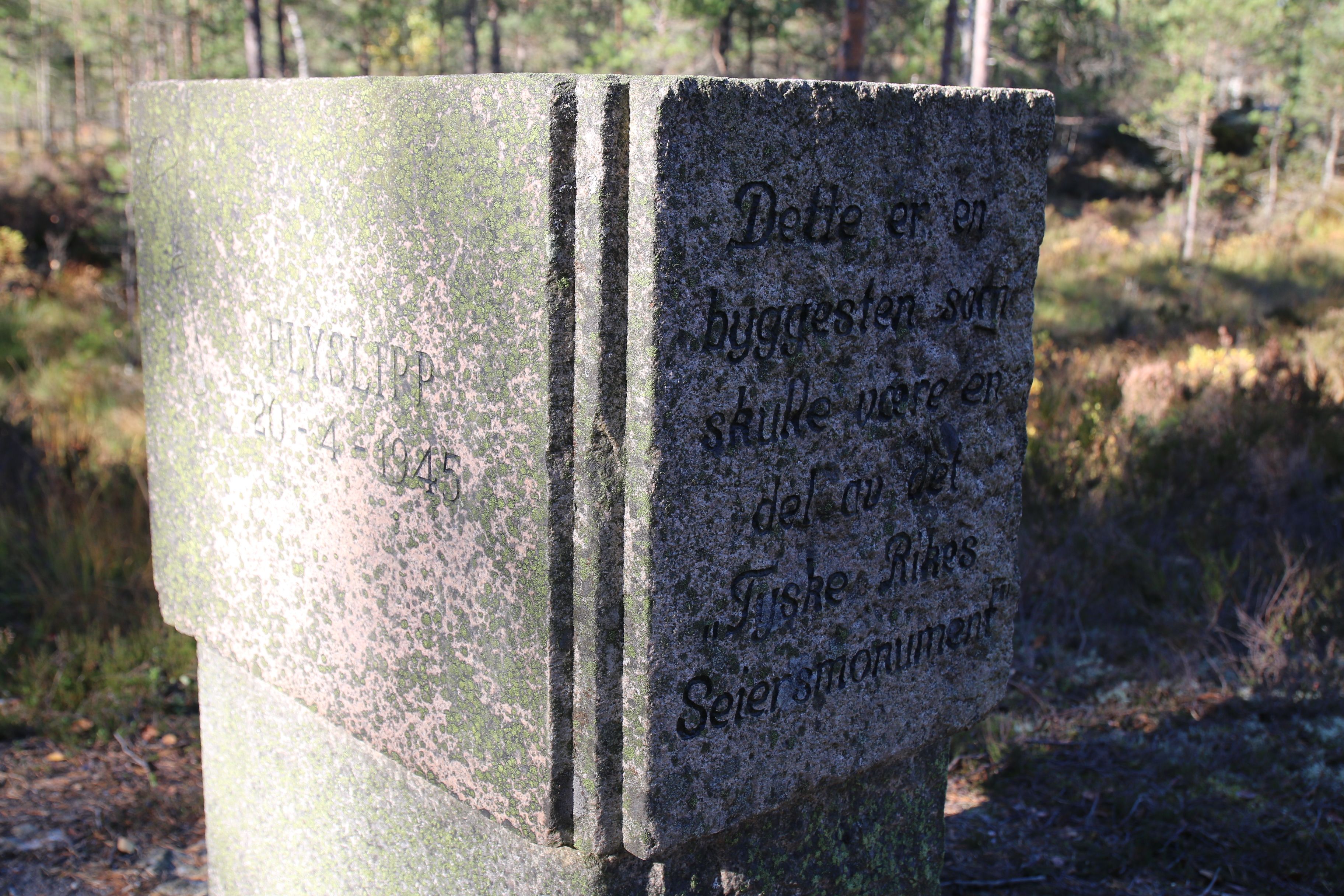 Monument over "Flyslipp 1945"