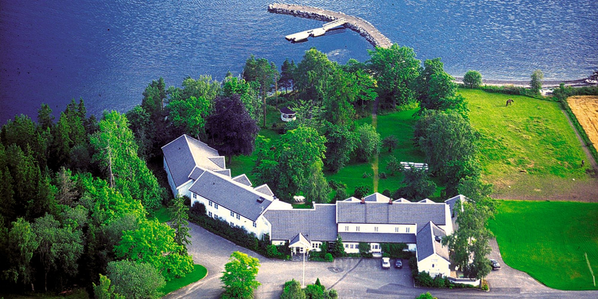 Jægtvolden Fjordhotell from the air