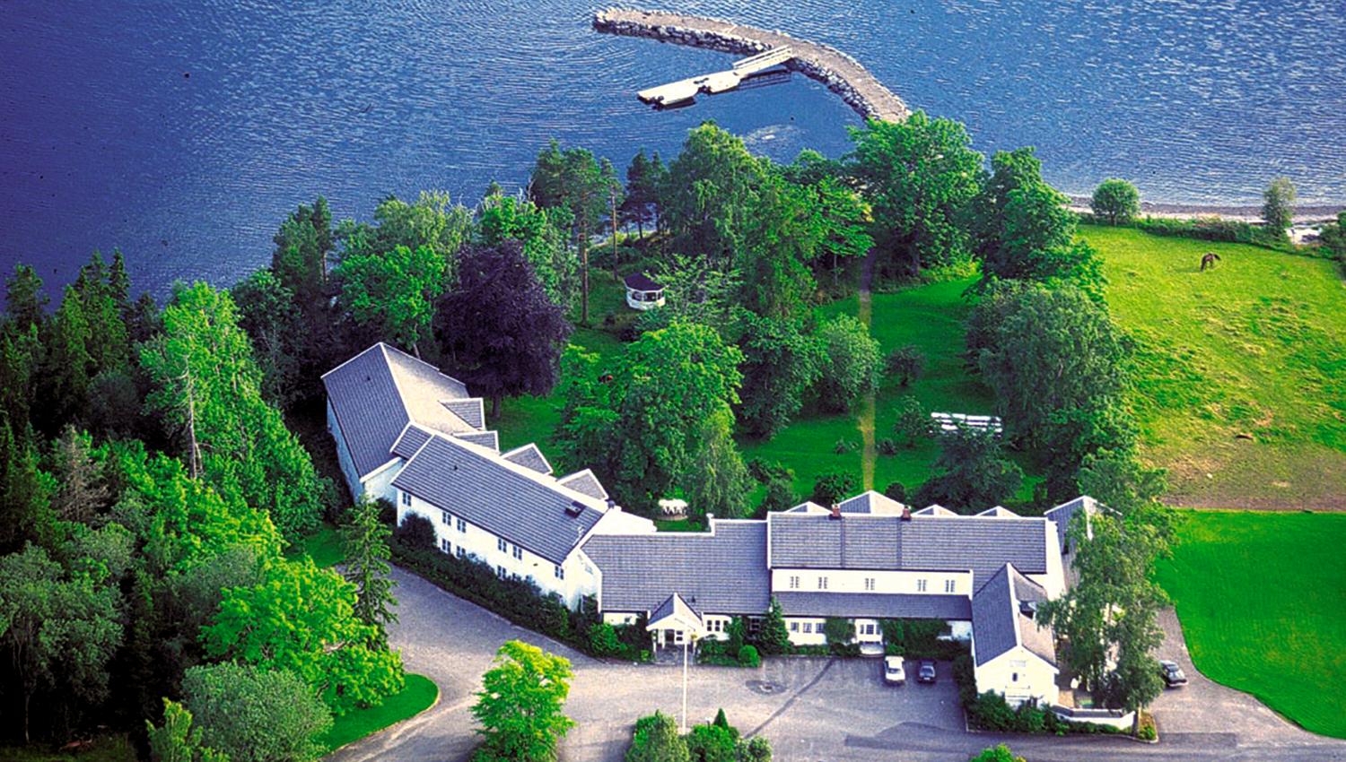 Jægtvolden Fjordhotell from the air