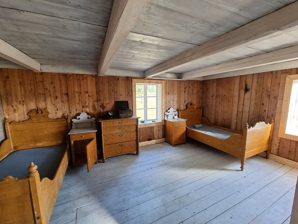 Gammelstua soverom opp. Foto: Sonja Åsvold