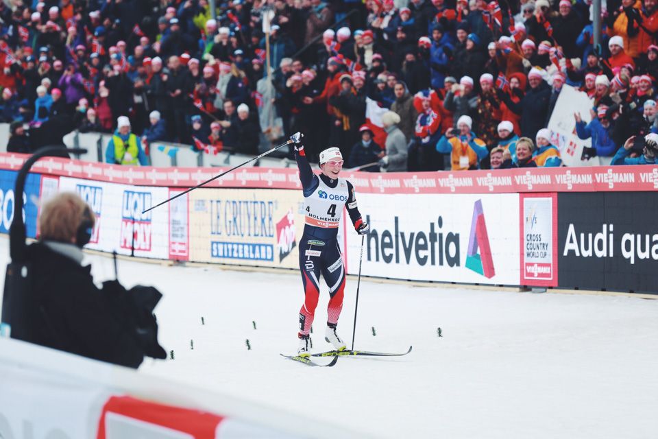 Skier during a race.