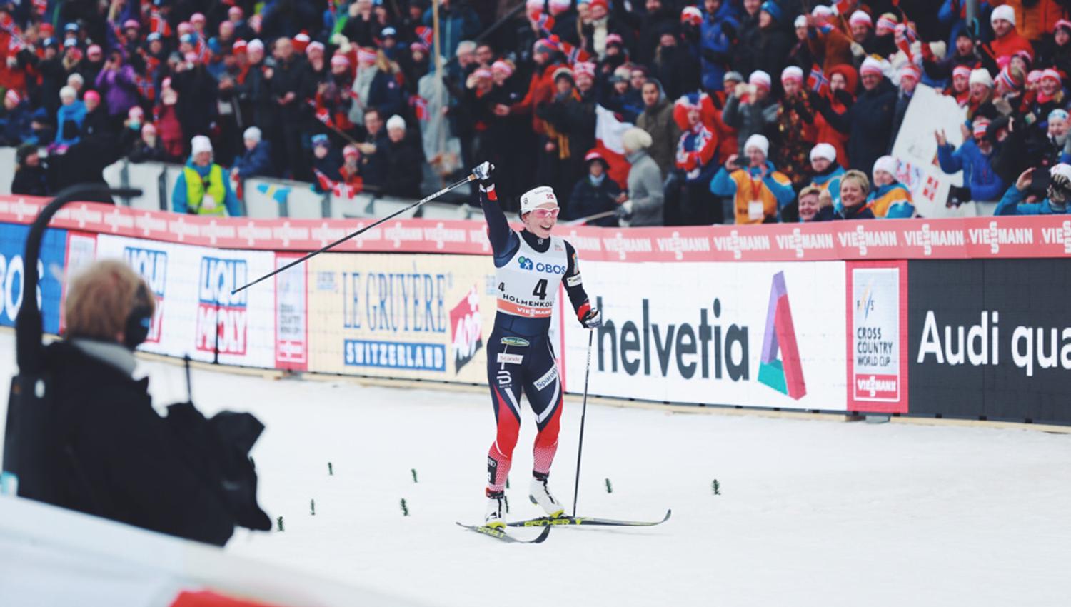 Skier during a race.