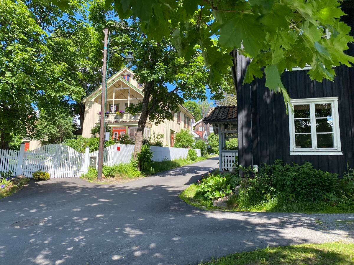 Øvrebyen i Kongsvinger, opp mot gamle sjukehuset