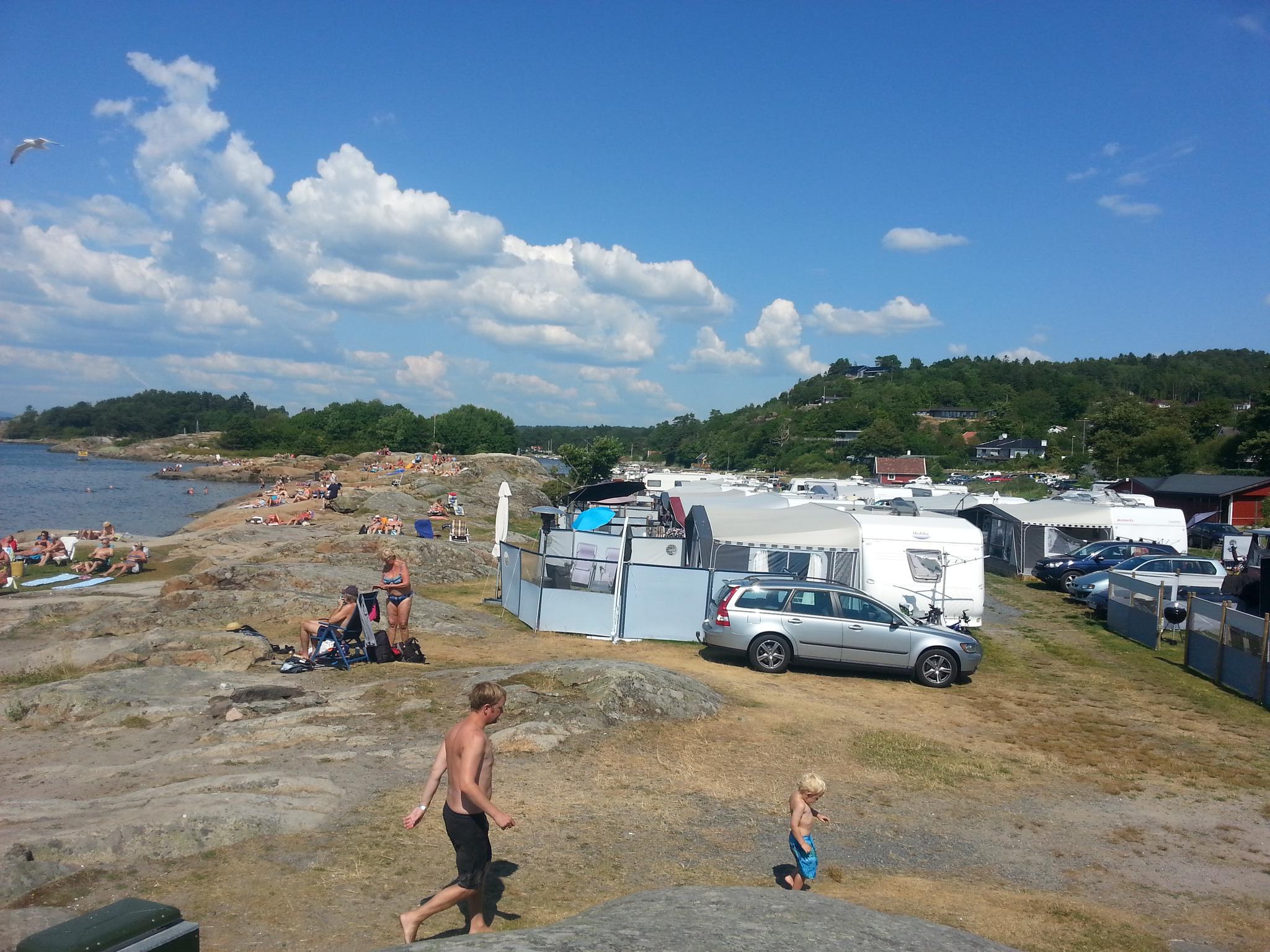 Campsites by the water