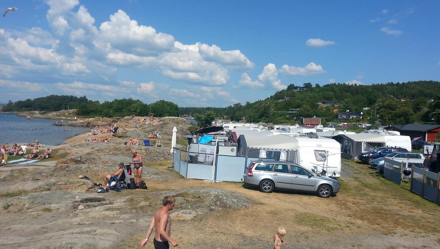 Campsites by the water