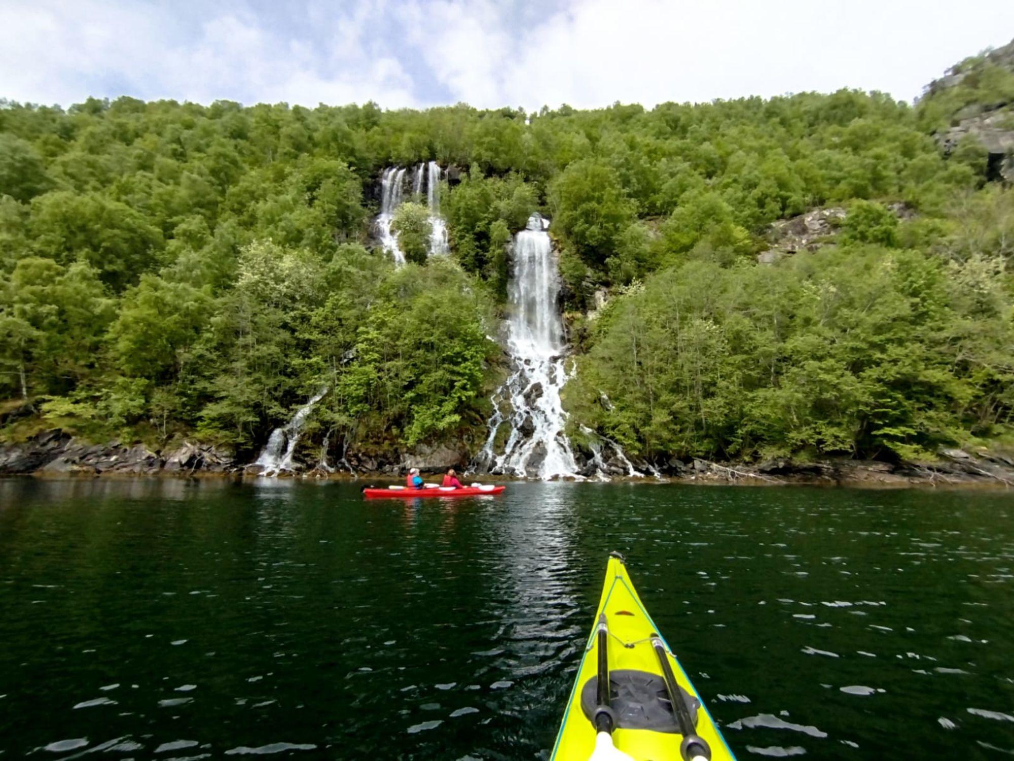 Guided fjord kayaking in Geiranger with Uteguiden