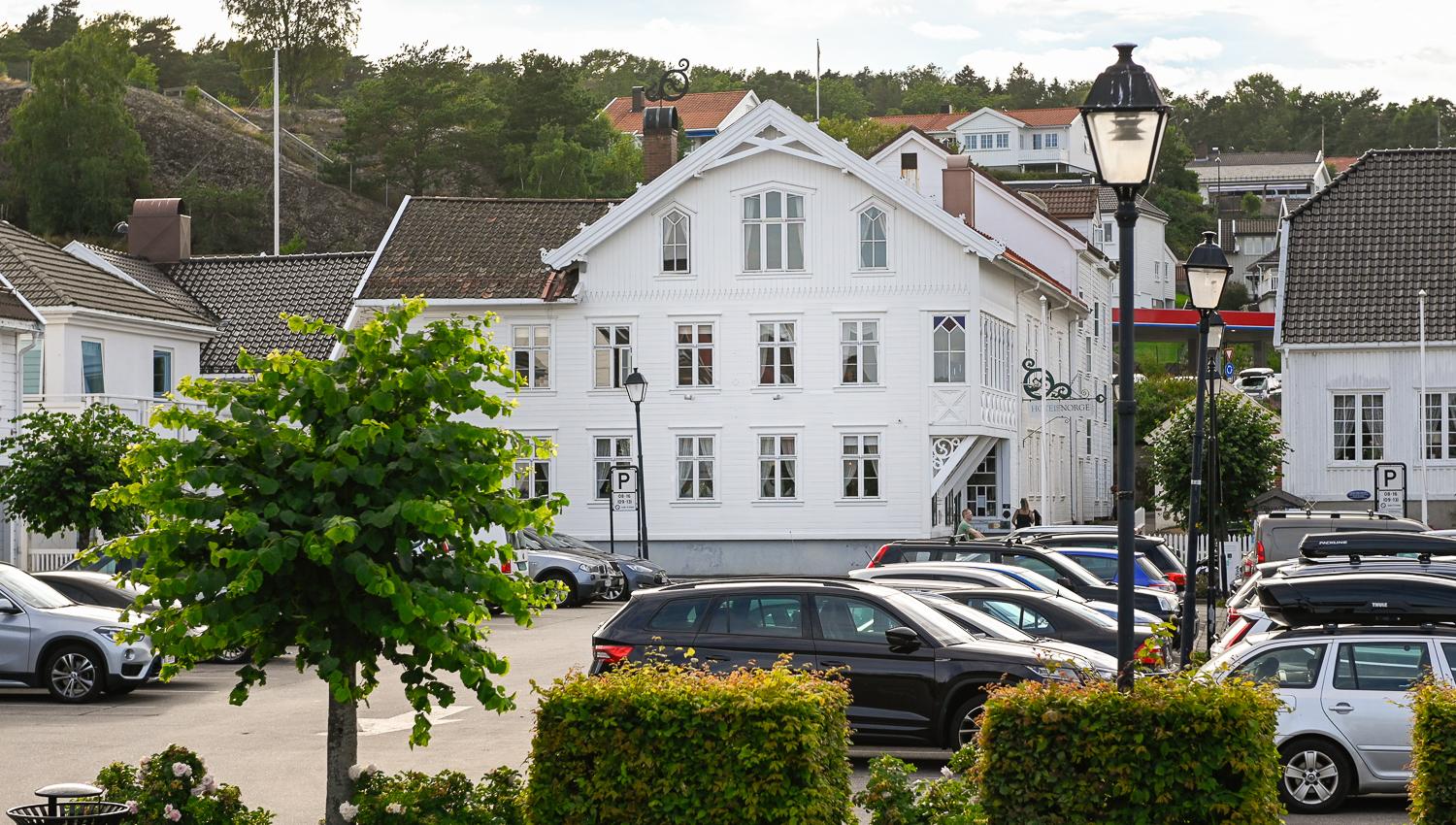 Lillesand Hotel Norge fra sjøen