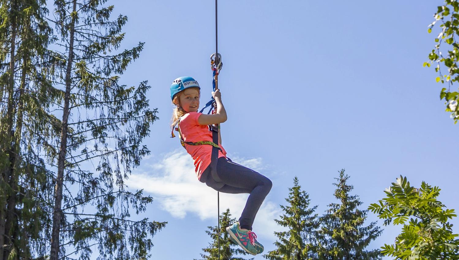 zipline i klatreparken