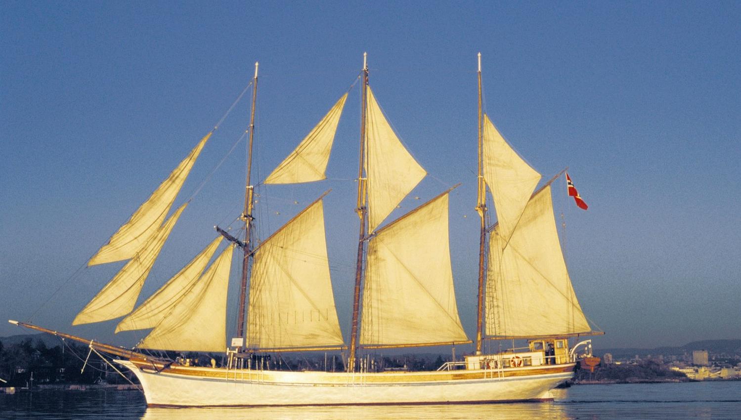 Big historic sailing ship