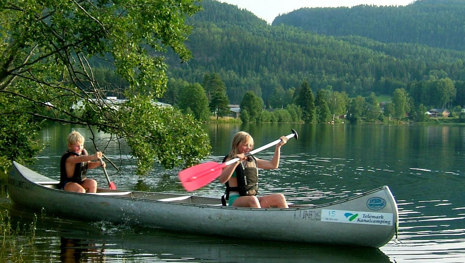 Padling på Telemarkskanalen