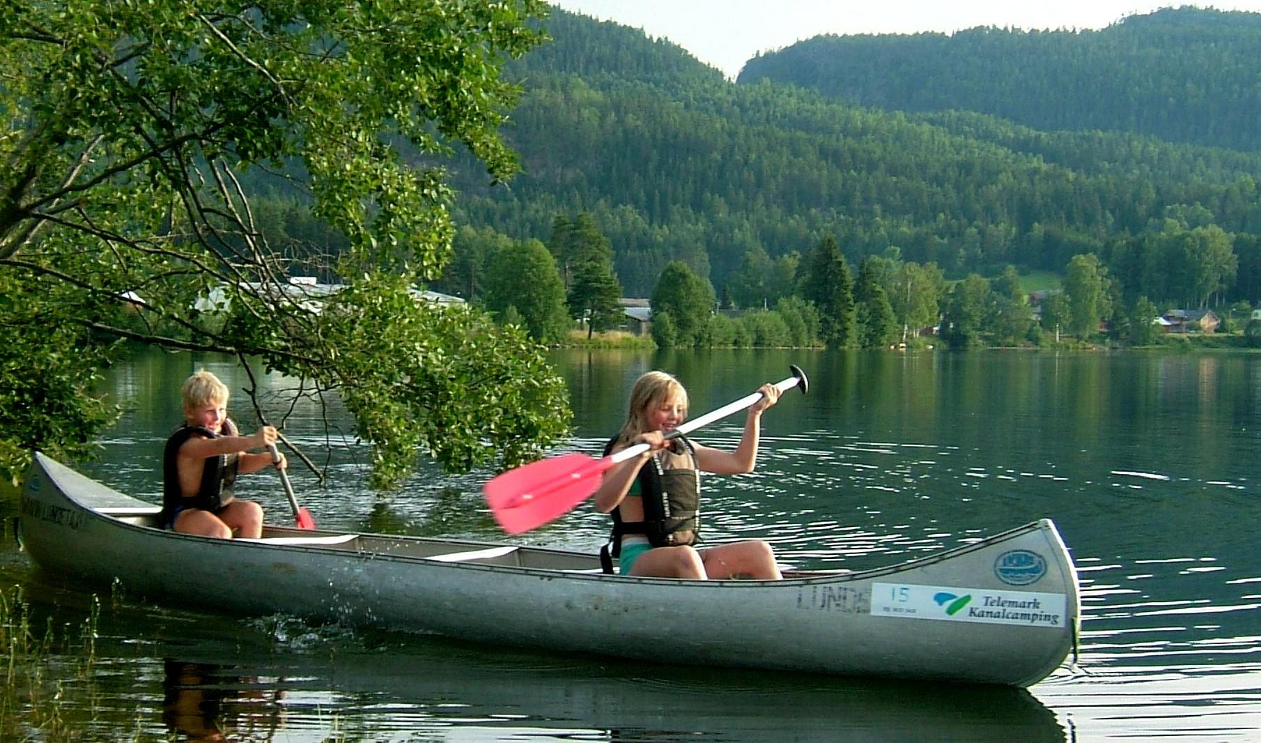 Padling på Telemarkskanalen
