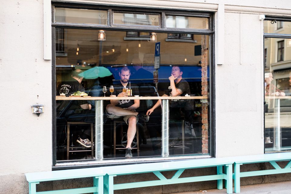 Exterior photo with a view of the interior.